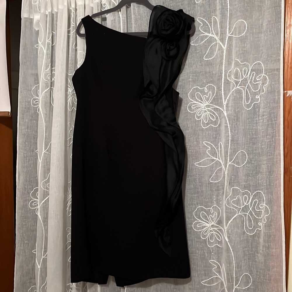 Teri John beautiful formal sleeveless dress with embellishments like new 14